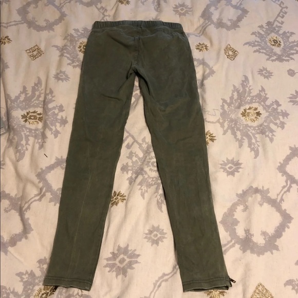 Army green jeggings - Picture 2 of 4